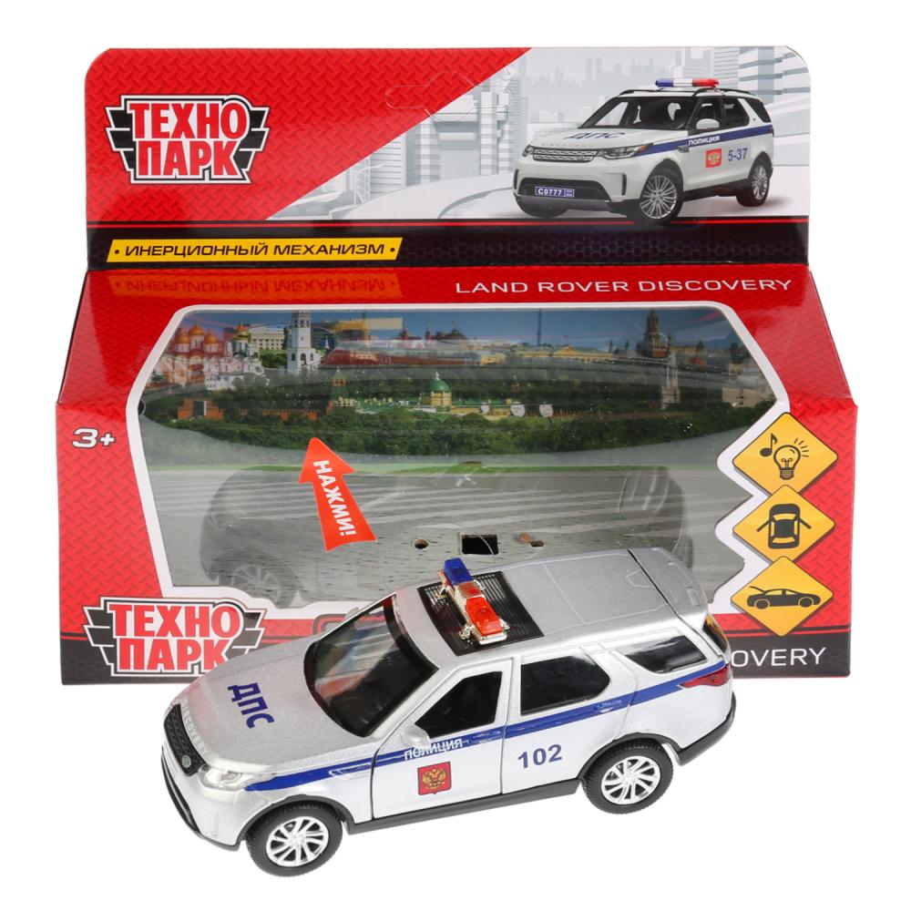 Машина металл свет-звук Лэнд Ровер Дискавери Полиция 12 см. Технопарк DISCOVERY-P-SL