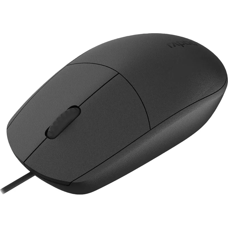 Мышь компьютерная RAPOO N100C проводная, черный 2096694