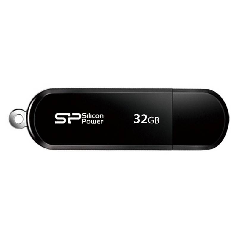 Флеш-память Silicon Power Luxmini 322 32 Gb USB 2.0 черная SP032GBUF2322V1K 328960
