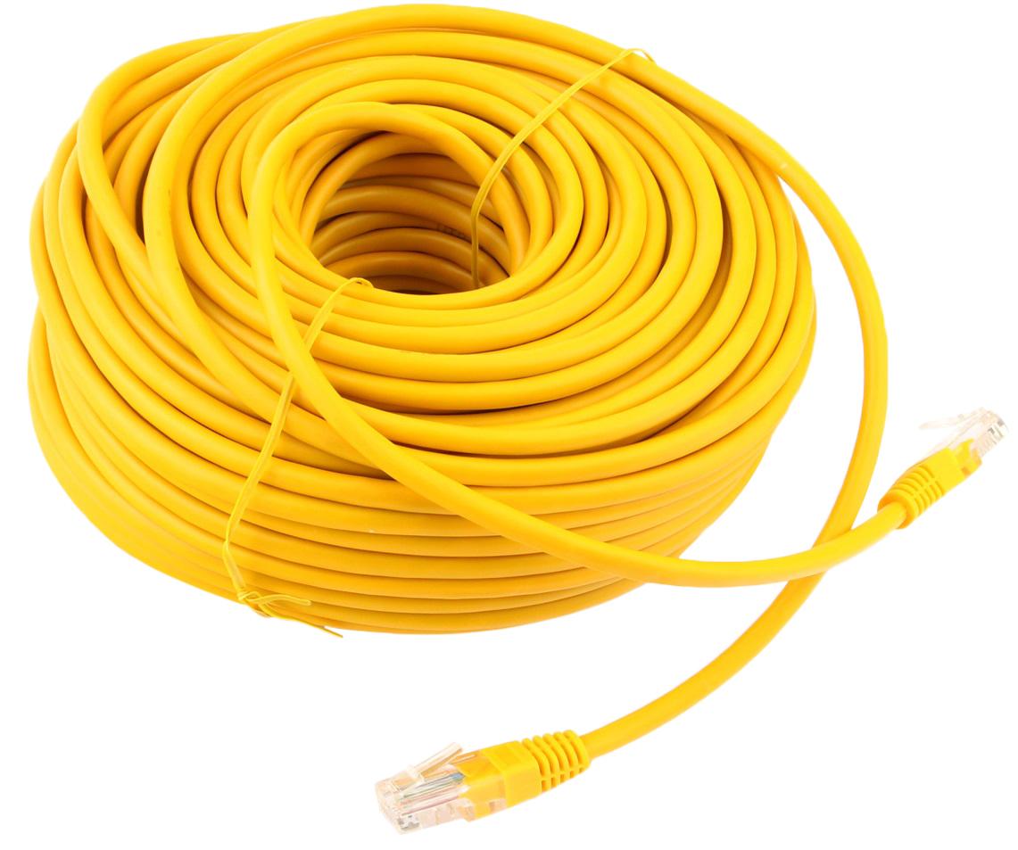 Патч-корд UTP Cablexpert PP12-30M/Y кат.5e, 30м, жёлтый 1124779