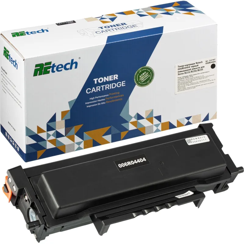 Тонер-картридж Retech 006R04404 пов.емк. чер. для Xerox B225/B230/B235 2167497