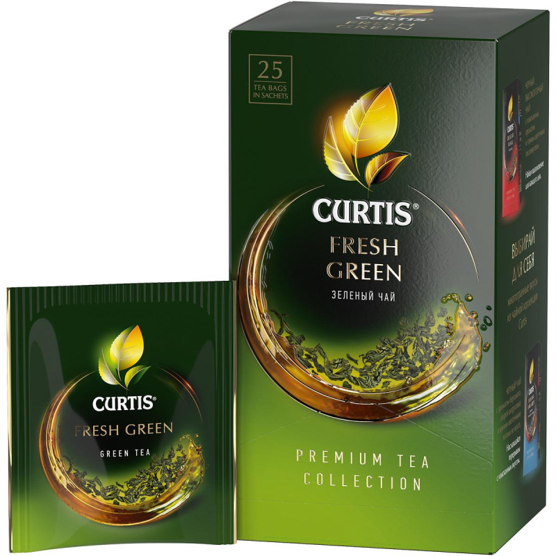 Чай Curtis Fresh Green зеленый, 25сашет 1564043