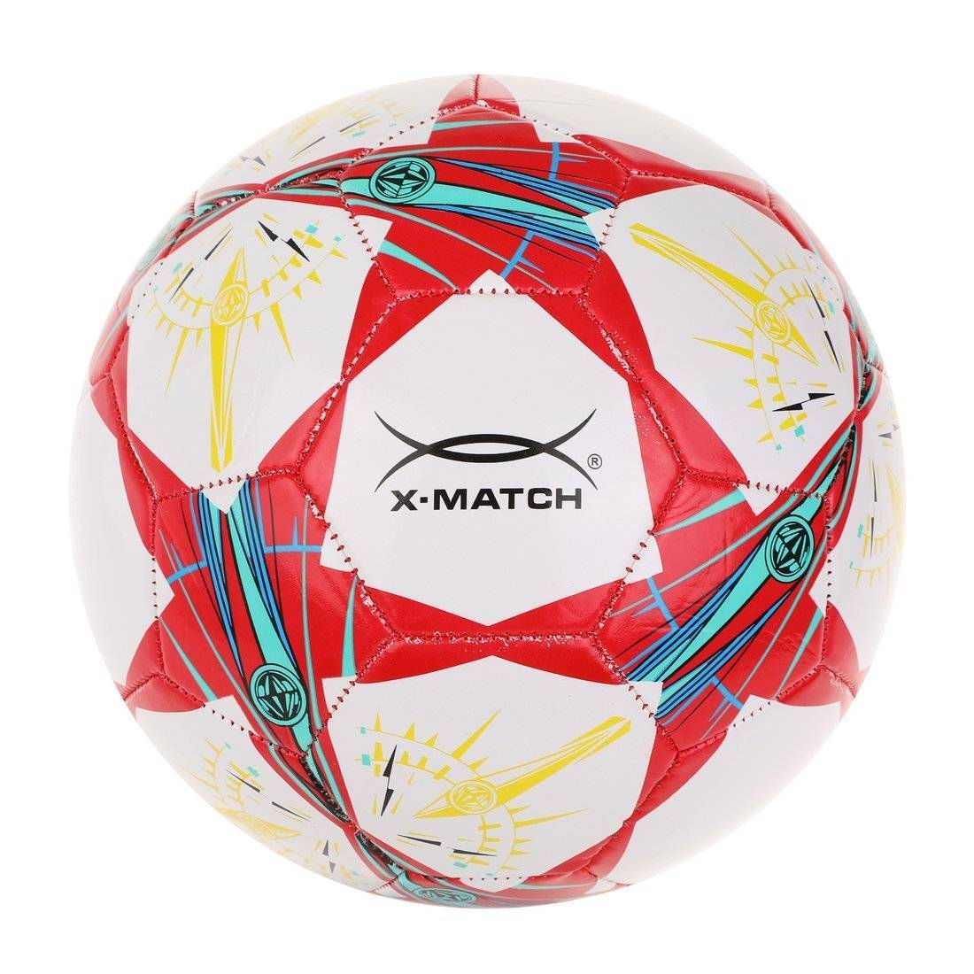 Мяч футбольный, 1 слой PVC, 1.6 mm. звёзды X-Match 56501