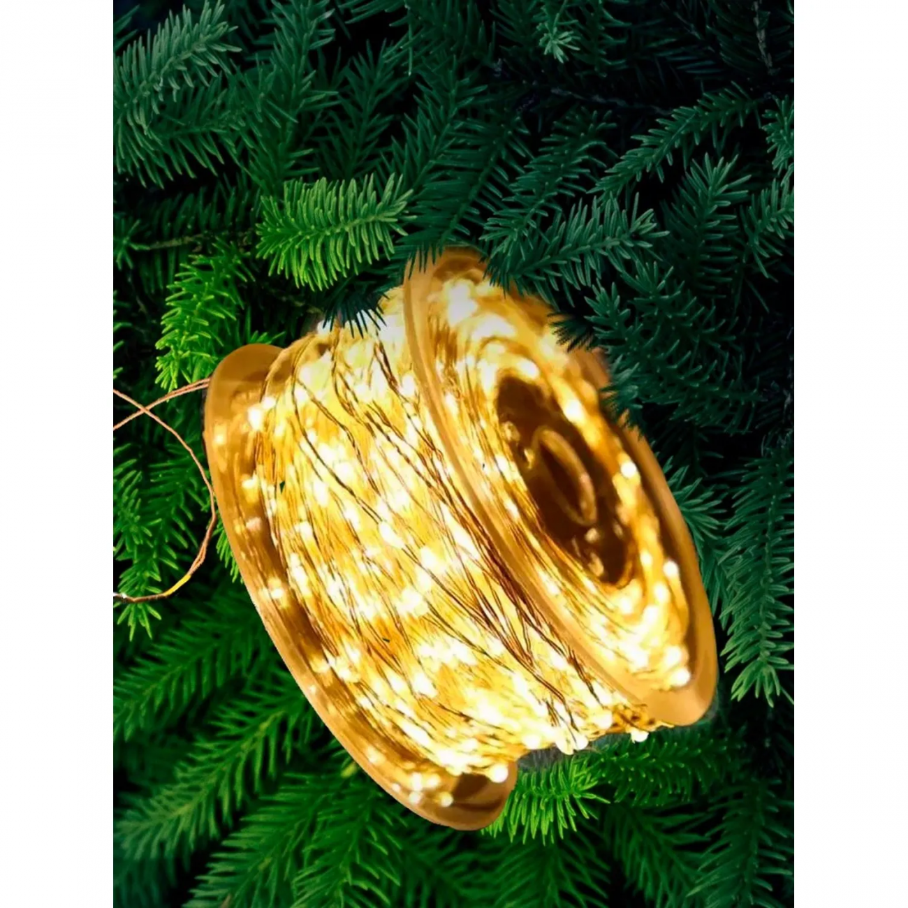 Гирлянда светодиодная на 2000LED ламп, 20м, 220B, тепл бел,8реж, IP44,93629 Magic Time 2118791