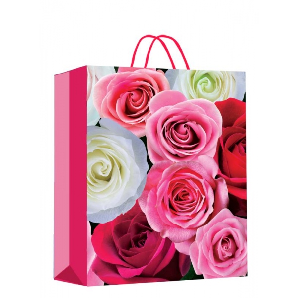 Пакет подарочный матовый, 18х23х10 см. Чудо праздник PM-104396-FLWR