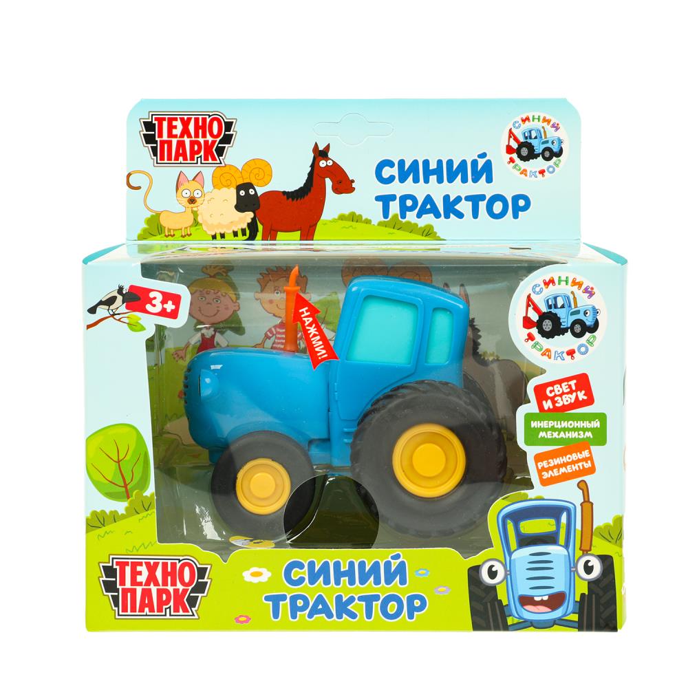 Модель металлическая свет-звук Синий Трактор, 11 см, синий, Технопарк BLUTRA-11SL-BU (48) (48)