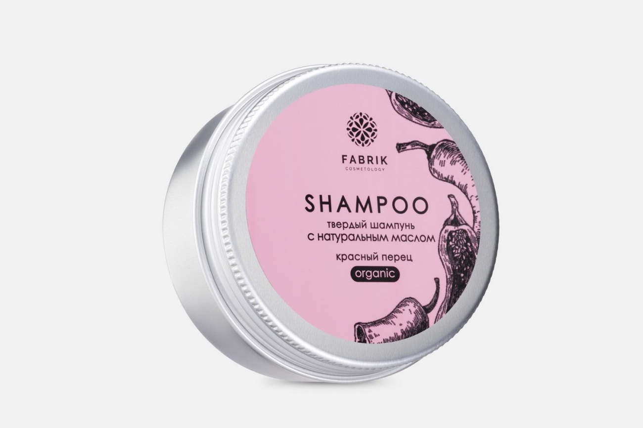 Шампунь для волос Fabrik Cosmetology Твердый Красный перец ALU с натуральным маслом 55 г 4631154080820