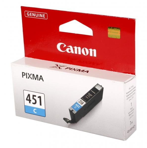 Картридж струйный Canon CLI-451C (6524B001) гол. для MG5440/6340 iP7240 302740