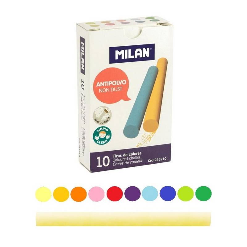 Мел Milan цветной 10 штук 1027149