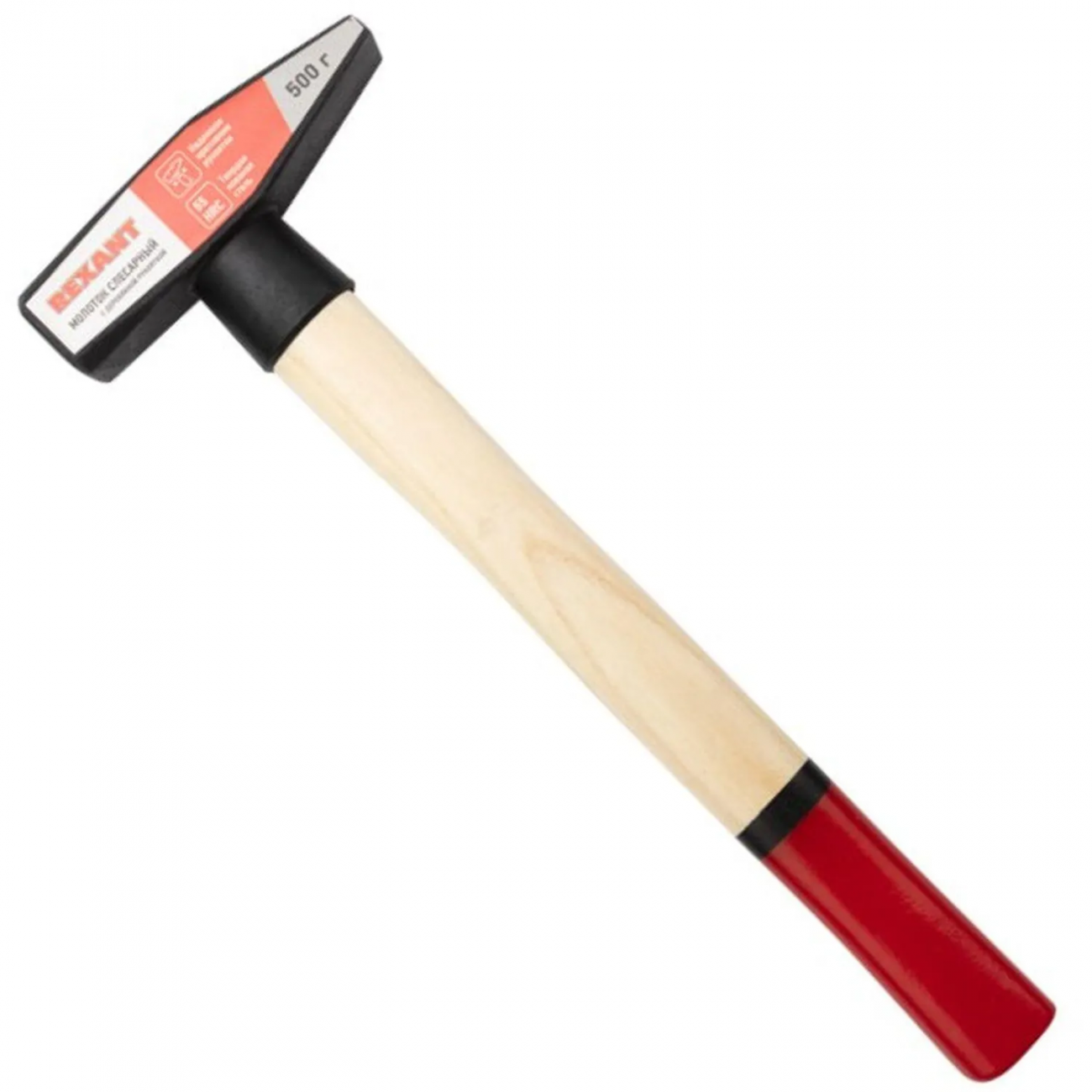 Молоток слесарный 500г с деревянной рукояткой REXANT 12-8105 2381257 2266666