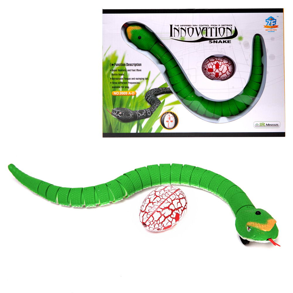 Игрушка Junfa Змея зеленая на ИК управлении 9909A-D/C зеленая
