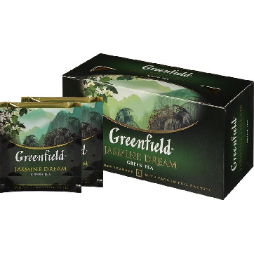 Чай Greenfield Jasmin Dream зел.фольг.25пак. 0373-10,104572 960610