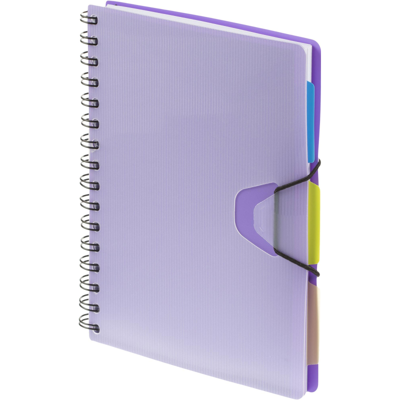 Ежедневник недатир. Bright Colours на спирали, А5, 272 стр, сиреневый Attache 1499441