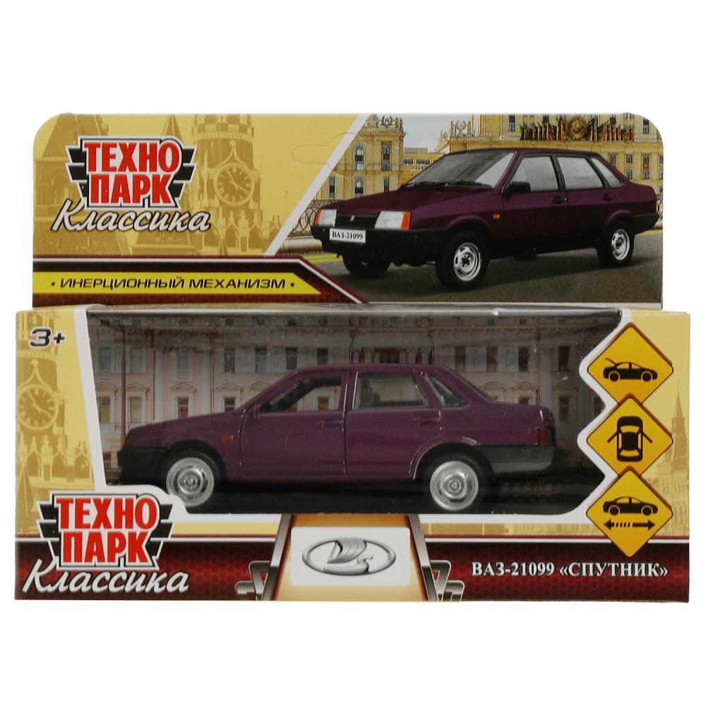Машина металл Лада-21099 Спутник, 12 см, фиолетовый, Технопарк 21099-12-PRL