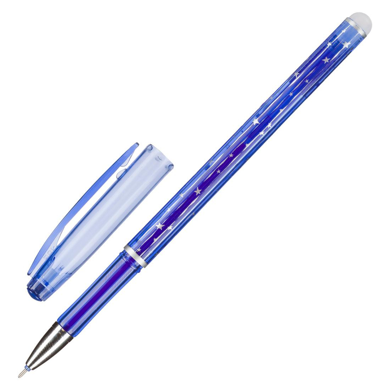Ручка гель со стираем чернилами Attache корп синий, линия 0.5 мм, синяя 1513271