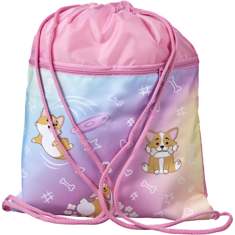 Мешок для обуви Комус Класс Corgi time, 330х420 мм, карман, МО-20-2 1716500