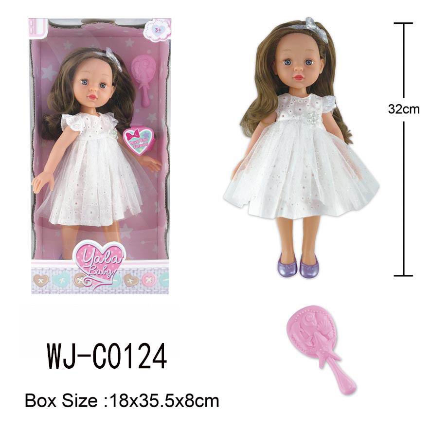 Кукла ABtoys Времена года 32 см в белом кружевном платье PT-01860
