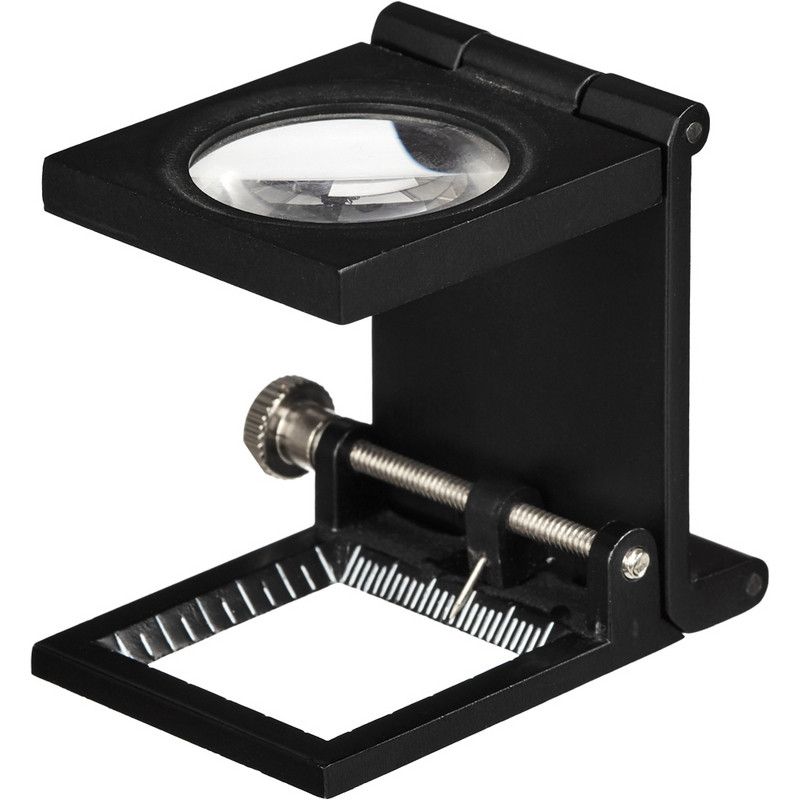 Лупа увеличение х8, диаметр 30мм, цв.черный 1095897