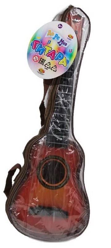 Гитара коричневая в чехле, игрушечная Abtoys D-00057