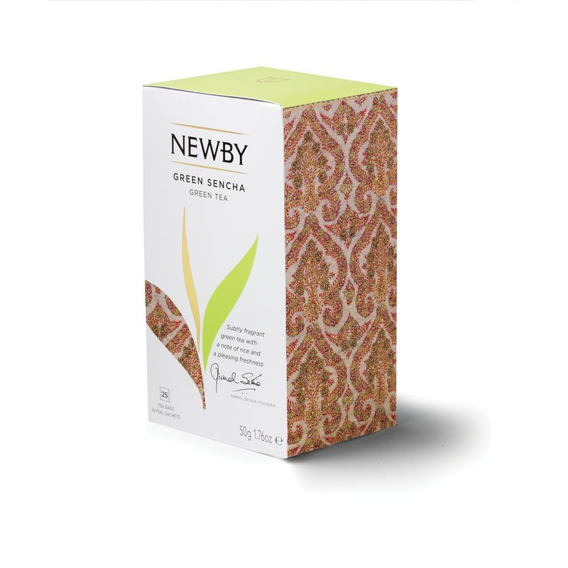 Чай Newby Зеленая Сенча зеленый 25 пакетиков 443310