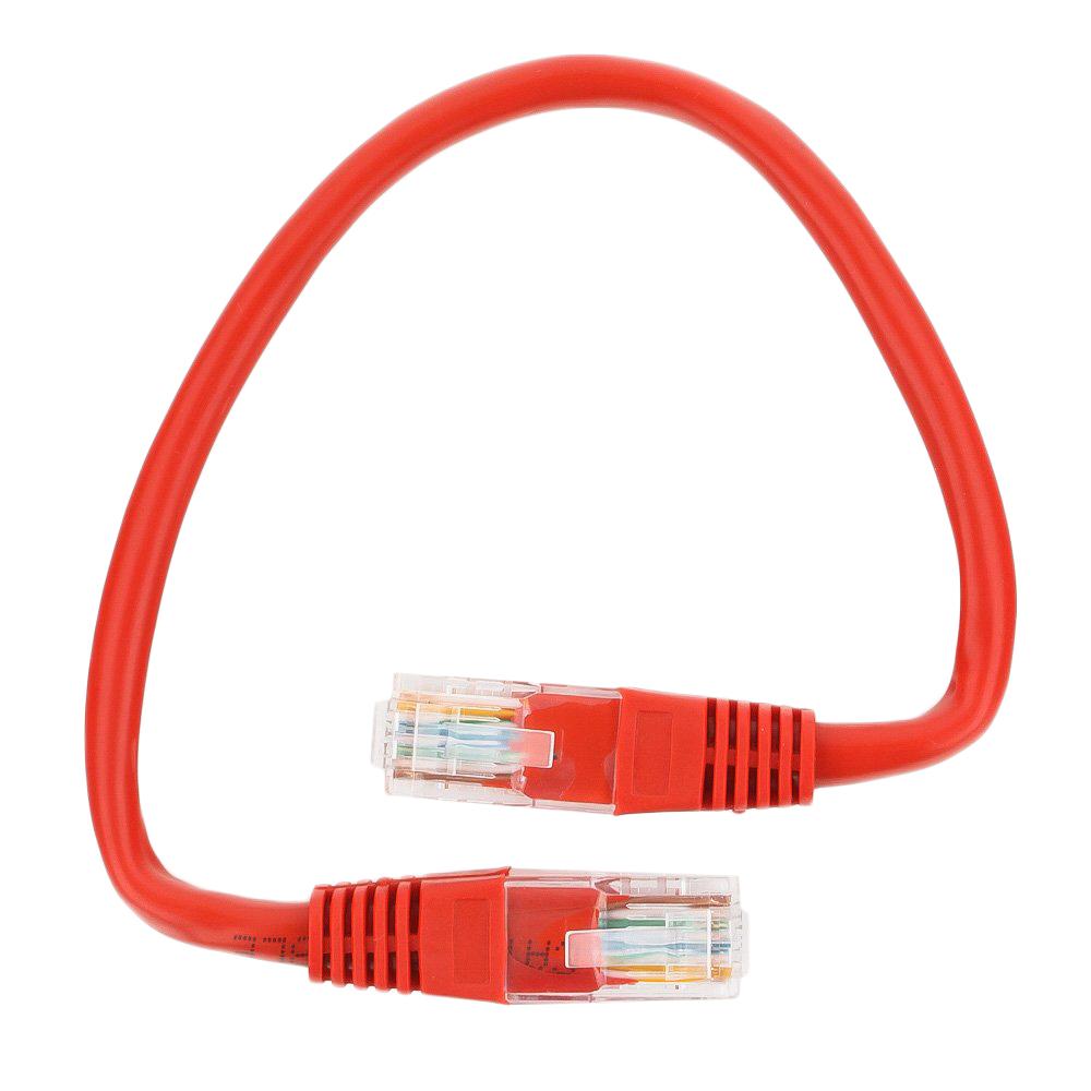 Патч-корд UTP Cablexpert PP12-0.25M/R кат.5e, 0.25м, красный 1124619