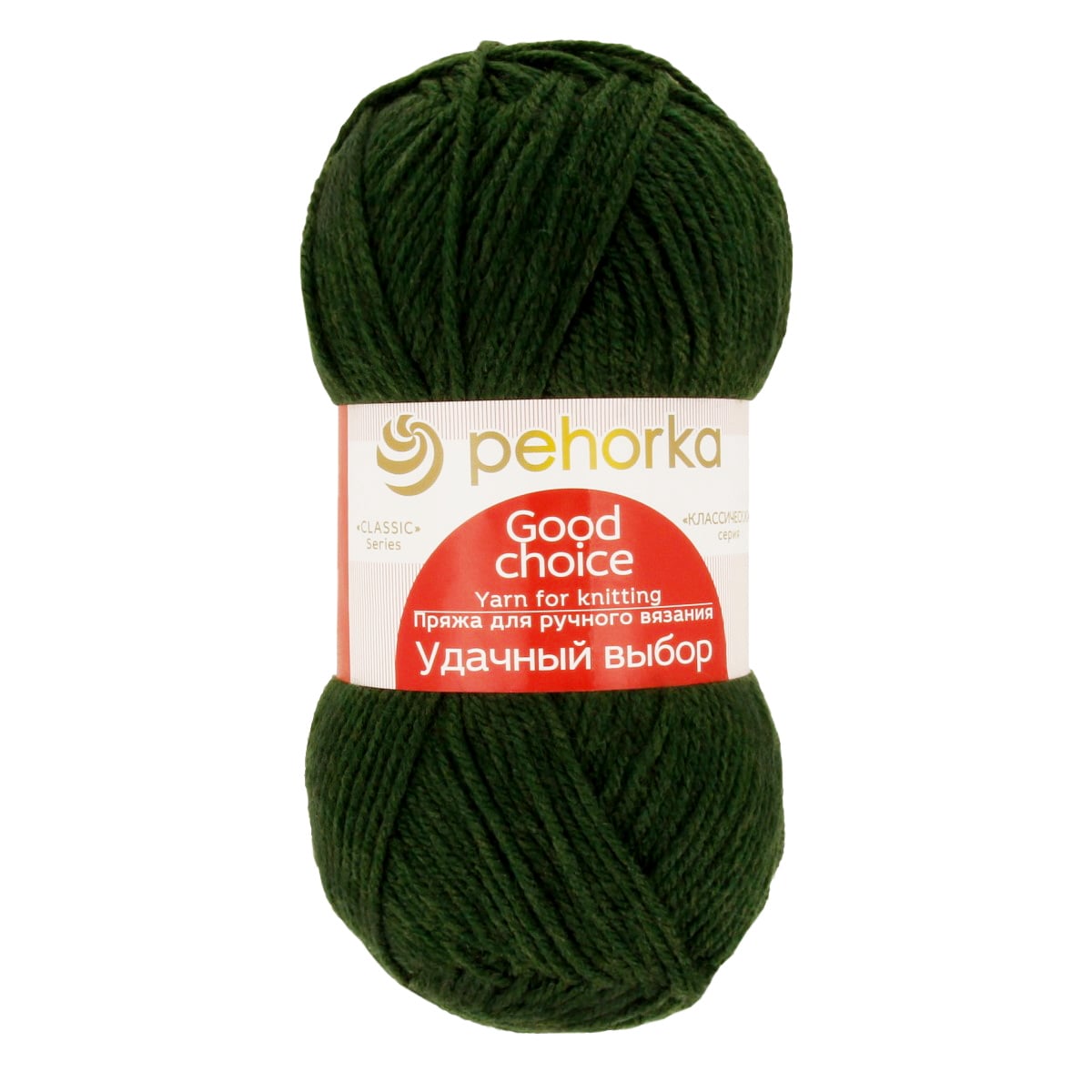 Пряжа ПЕХОРКА Удачный выбор 200м/100г цвет 381-Лавр 2125263810