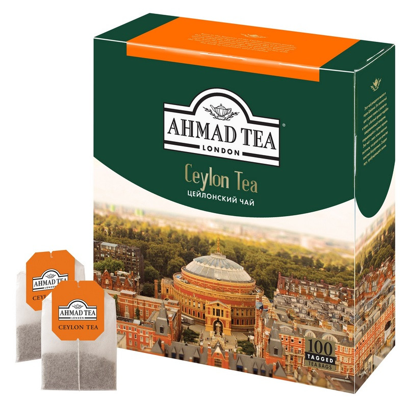Чай Ahmad Tea Цейлонский черный 100пакx2г 163i-08 494716