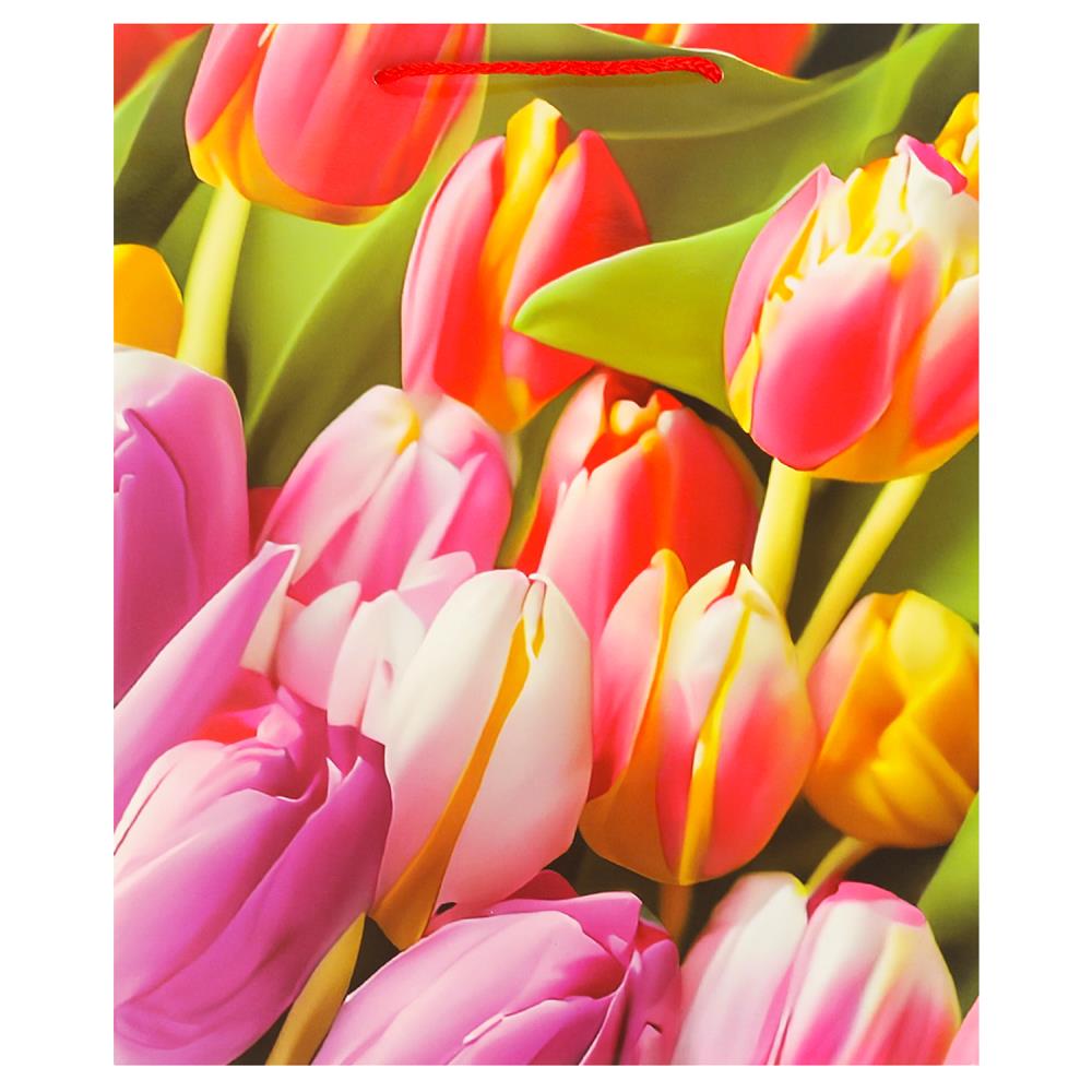 Пакет глянцевый L, 26х32х14 см. подарочный Чудо праздник PL-104855-FLWR1