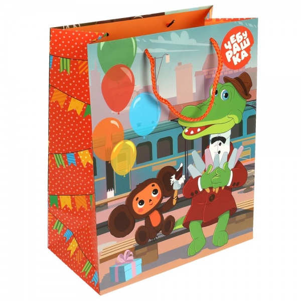 Пакет подарочный матовый L, 26х32х14 см. "Союзмультфильм" Чудо праздник PL-111160-CH2 (120)