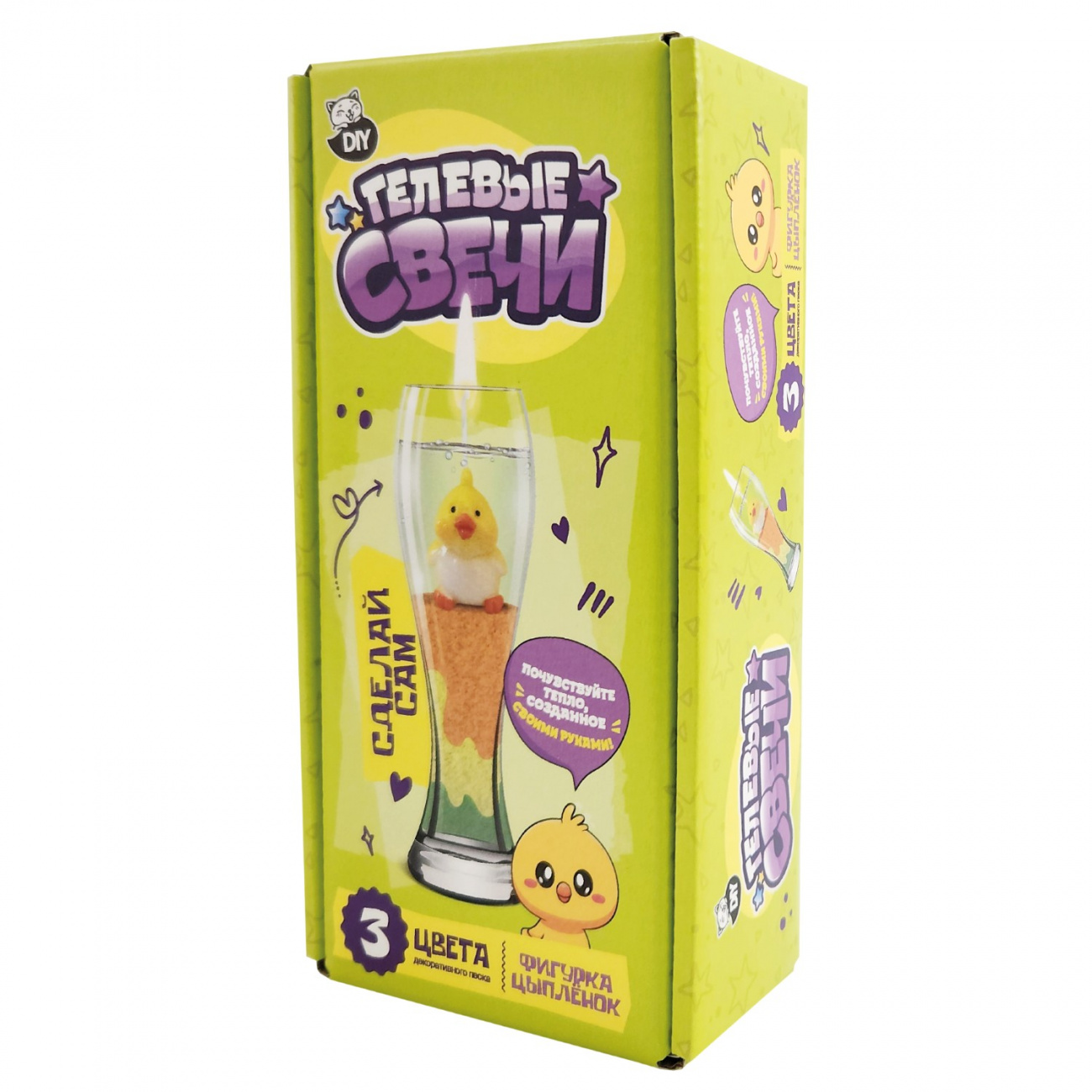 Набор для творчетсва Сделай сам Гелевая свеча фигрука Цыпленок ВИСМА 1737пл