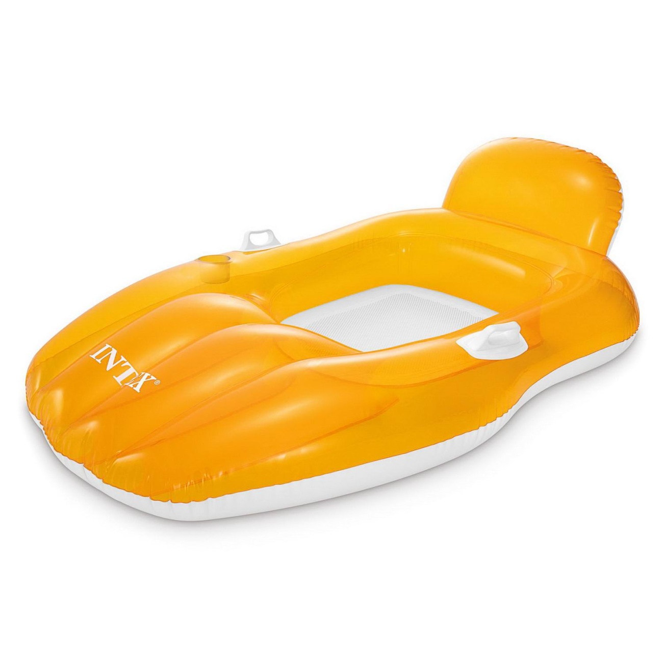 Матрас-лодка надувной INTEX CHILL N FLOAT LOUNGES желтый, 163x104 см int56805EU/жёлтый