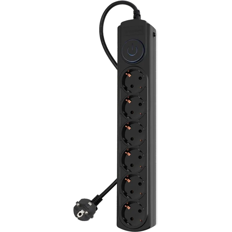Сетевой фильтр Ippon BK-6-EU-5-16-B 5м (6 розеток) черный (1804850) 1829840