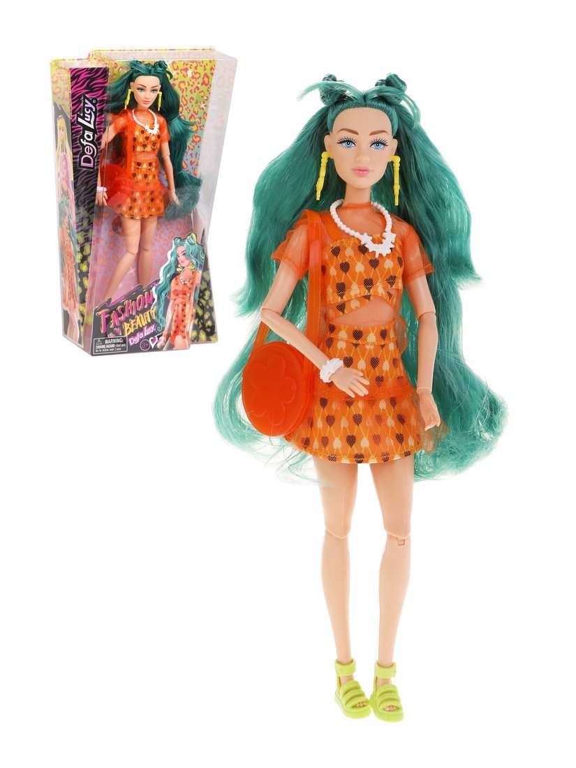 Игровой набор Defa Lucy "Модница", кукла, 3 предм. 8527a