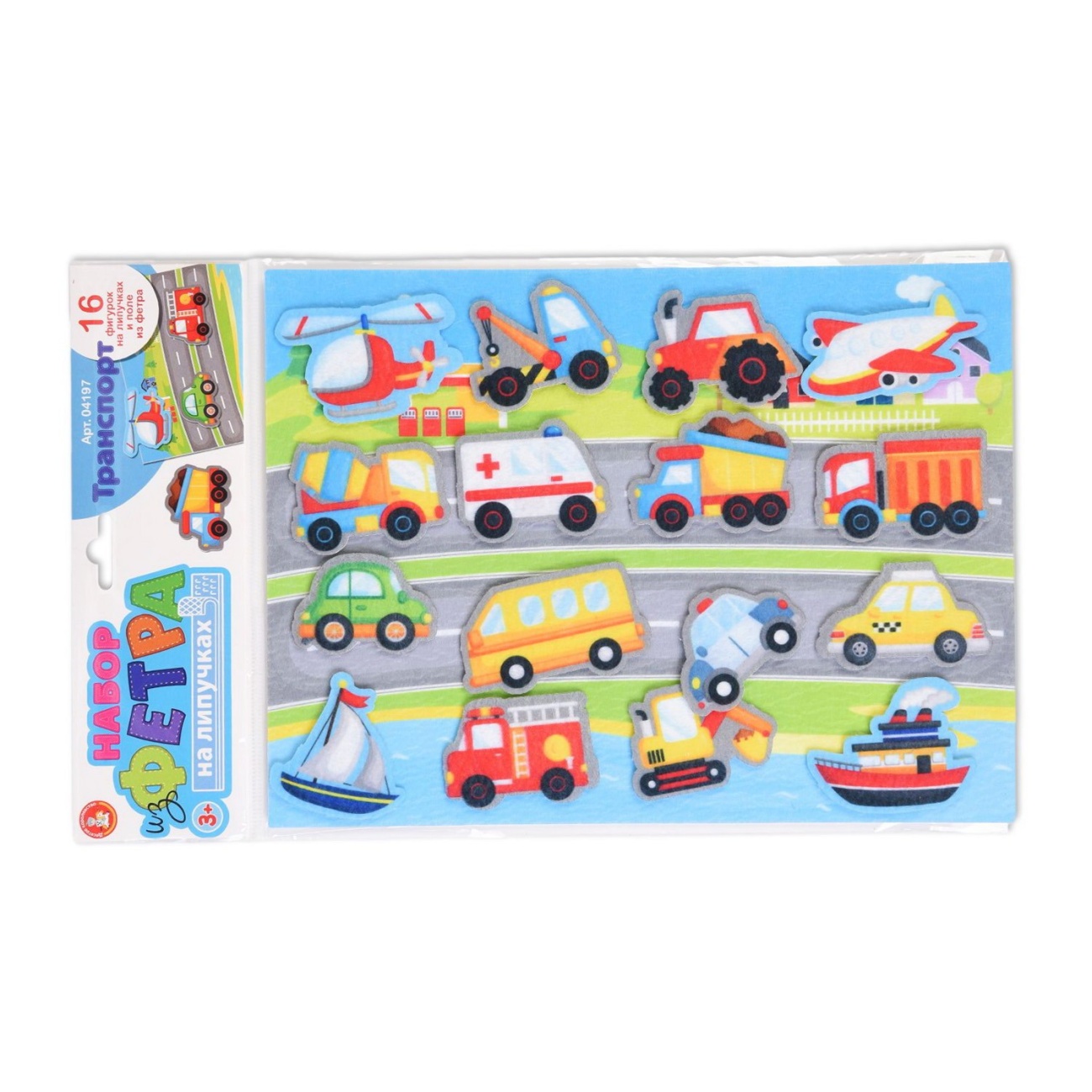 Настольная игра Десятое королевство Набор из фетра на липучках Транспорт 04197ДК