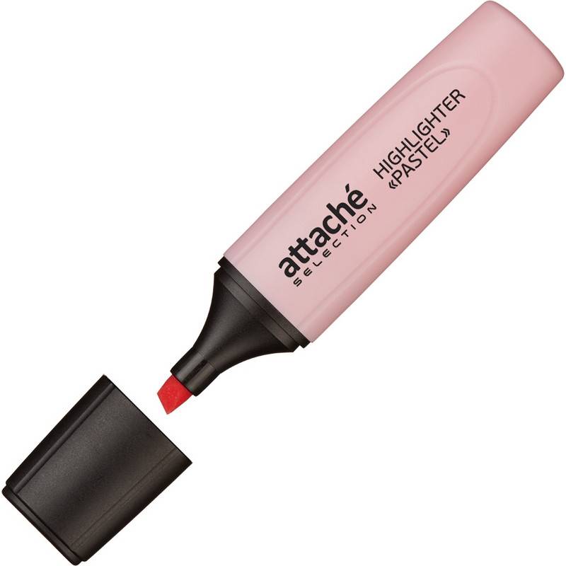 Маркер текстовыделитель Attache Selection Pastel 1-5 мм розовый 958589