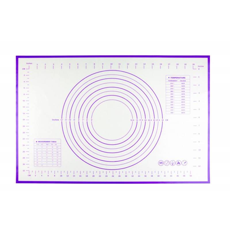 Коврик силиконовый с разметкой 60х40см, фиолетовый арт.TK 0500 Bradex 1267142