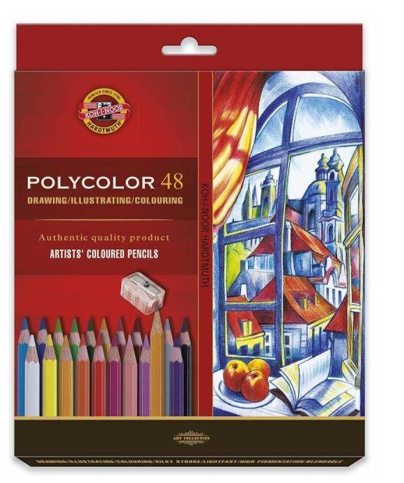 Карандаши цветные художественные POLYCOLOR 3836, 48цв, 3836048007KZ(Д) Koh-I-Noor 1377672