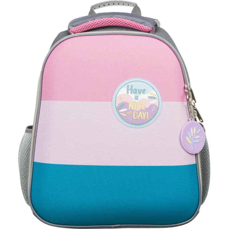 Ранец Basic Casual роз+голуб, 2 отд. эргоном. спинка Комус Класс 1556965