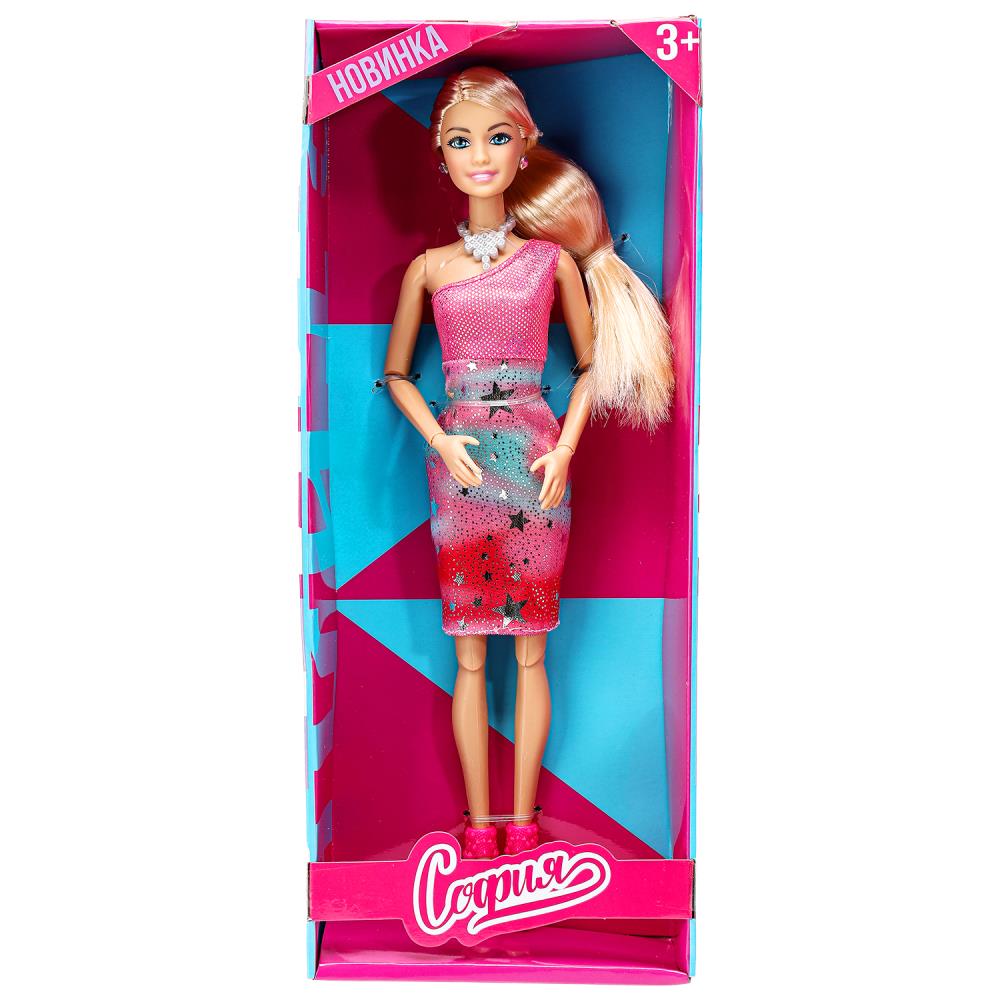 Кукла модная, 29 см. София Звезда, руки и ноги сгиб. Карапуз 66001-LK3-BB