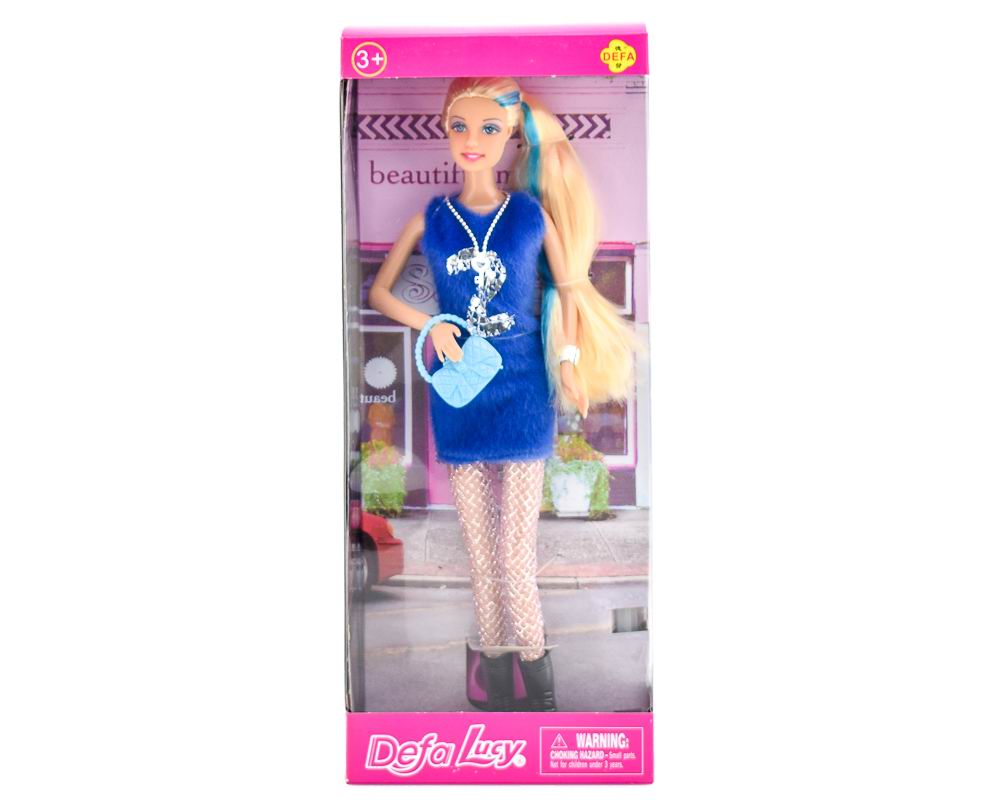 Кукла Defa Lucy Гламурная вечеринка в синем платье 29 см 8271d/синее