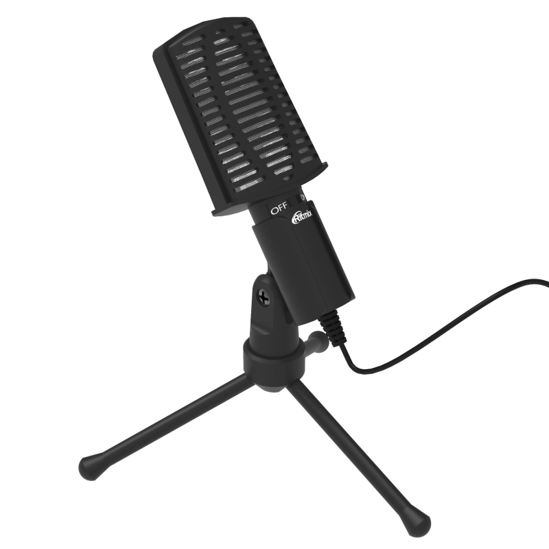 Микрофон RITMIX RDM-125 Black, конденсаторный, всенапр, настольный 1595995 15120025