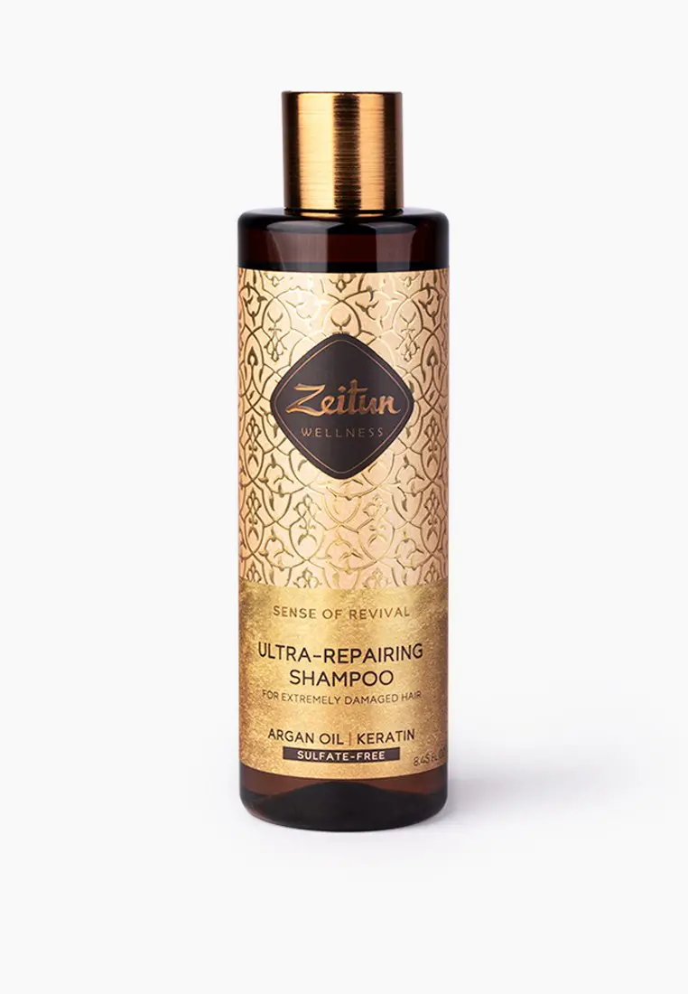 Шампунь ZEITUN для поврежденных волос с аргановым маслом и кератином 250мл 4660048351913