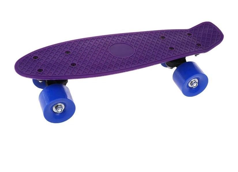 Скейтборд пластик 41x12 см, фиолетовый Наша Игрушка 636247