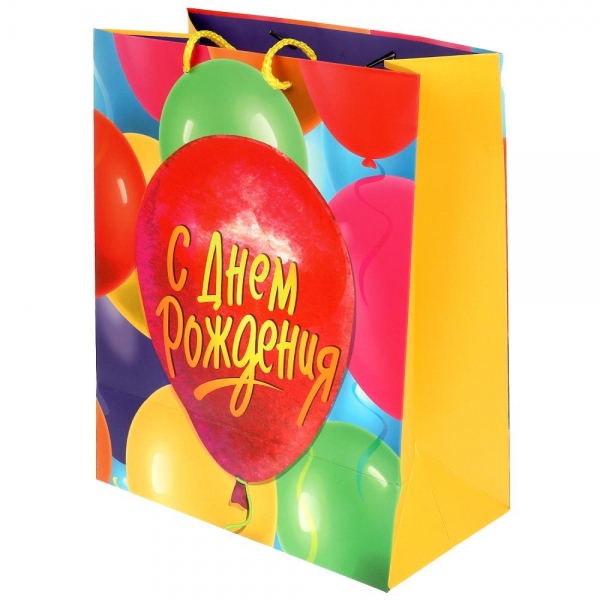 Пакет матовый, размер L, 26х32х14 см. подарочный Чудо праздник PL-104859-HB3 (120)