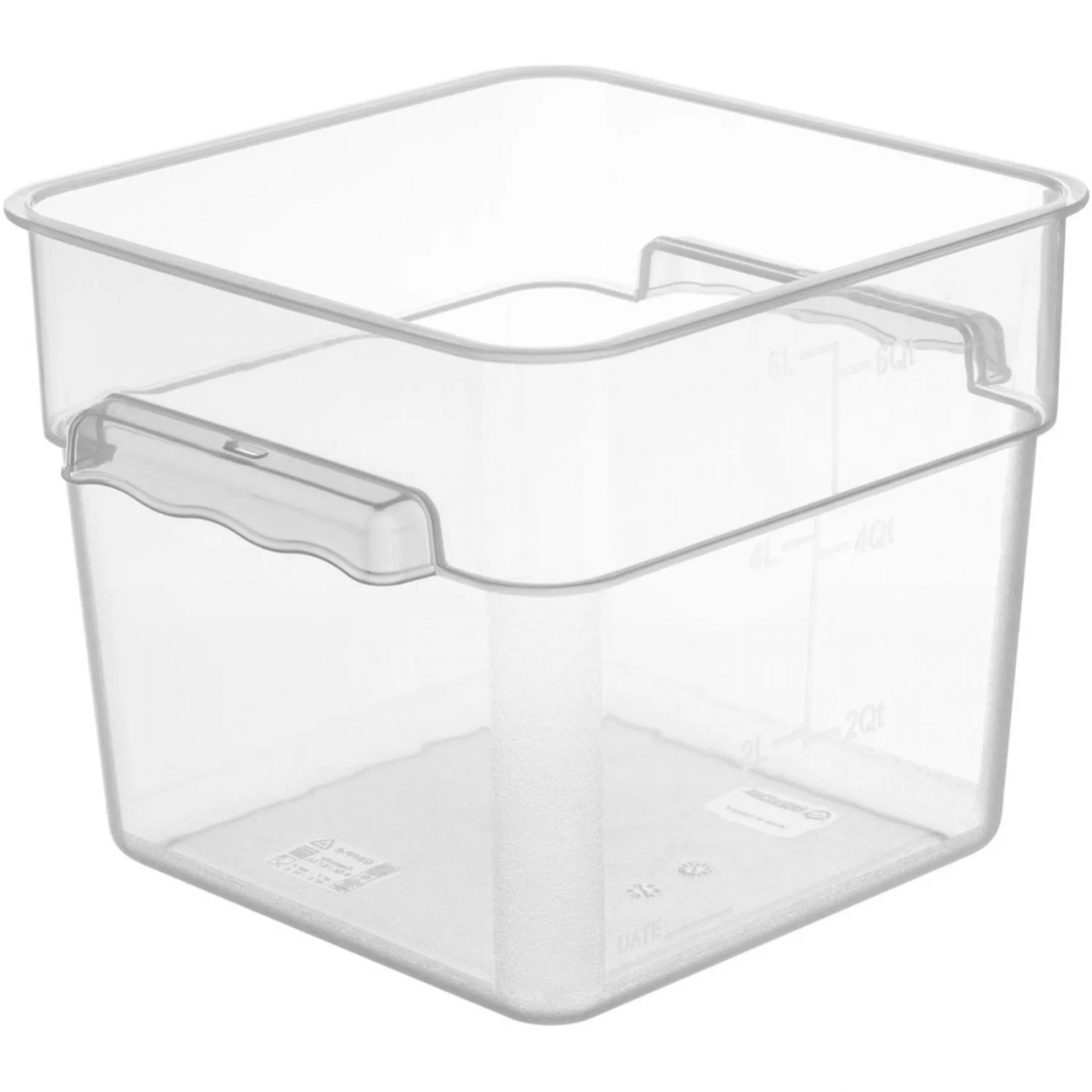 Контейнер для прод.квадр. 5,7 л.22х22х19см.с мерн.шкал,прозр/без кр.76701 Gastroplast 2286876