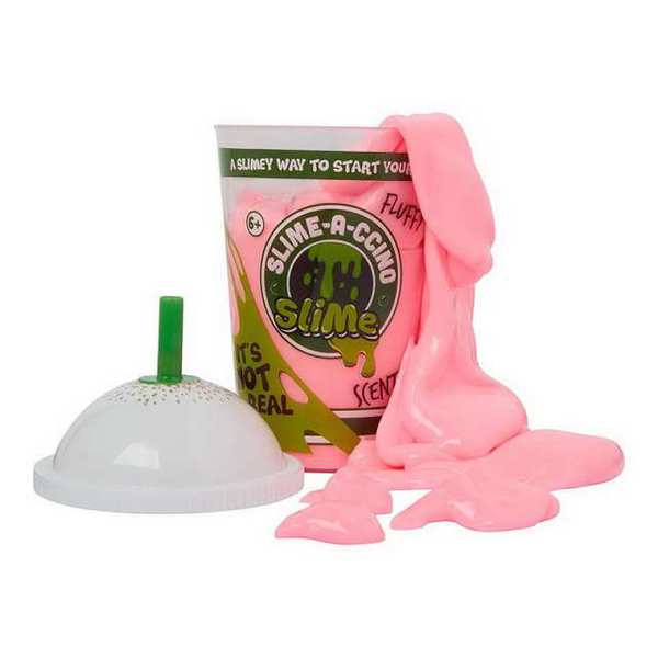 Слайм (жвачка для рук) "Slime-a-ccino" Молочный коктейль, цвет розовый Junfa ST26