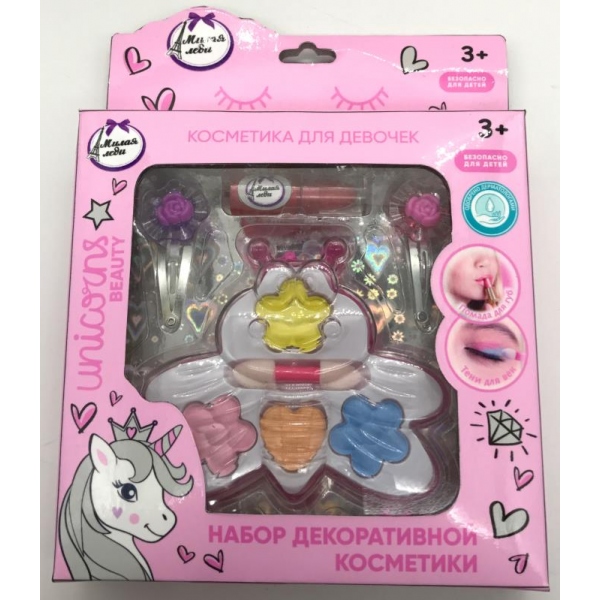 Косметика для девочек: тени для век, блеск и помада для губ Милая Леди 20237D2-UNI-ML (288)