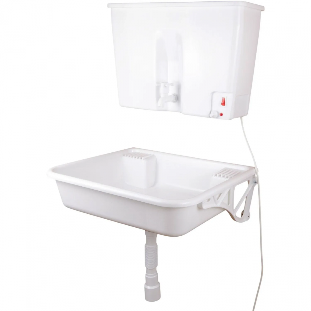 Умывальник дачный с подогревом ДТРД 22 л с раковиной и сифоном в комплекте 2271262 ДТРДТ-22