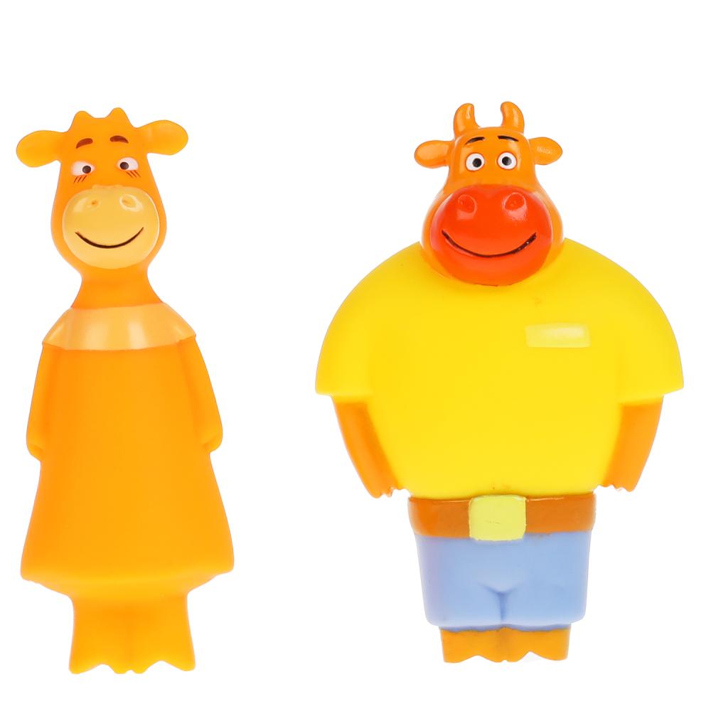 Игрушка для ванны Оранжевая корова Ма и Па Играем Вместе LX-OR-COW-05
