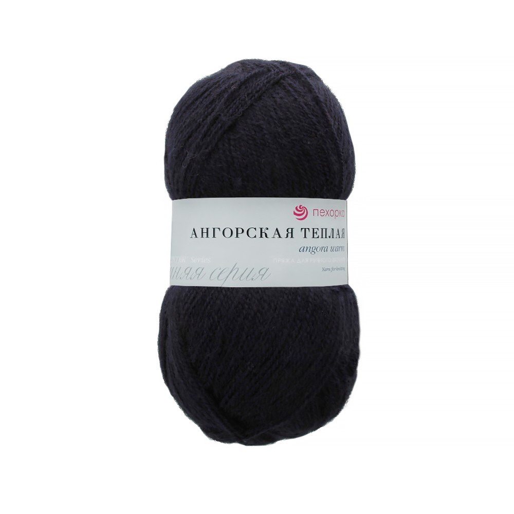 Пряжа ПЕХОРКА Ангорская тёплая 480м/100г цвет 571-Синий 2125625710